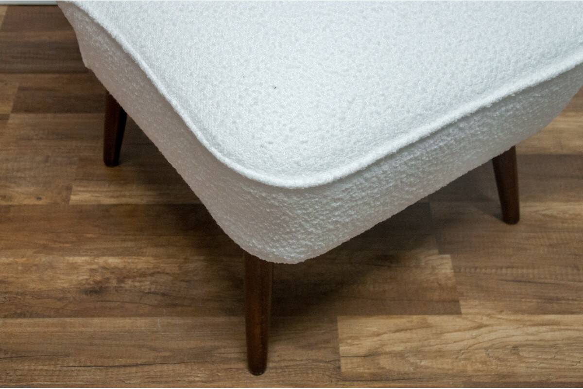 Bouclé cocktail chair, 1950s