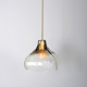 Aluminium and Murano glass tulip ceiling lamp