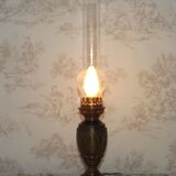 Glass and bronze lamp, Art Nouveau France