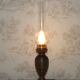 Glass and bronze lamp, Art Nouveau France