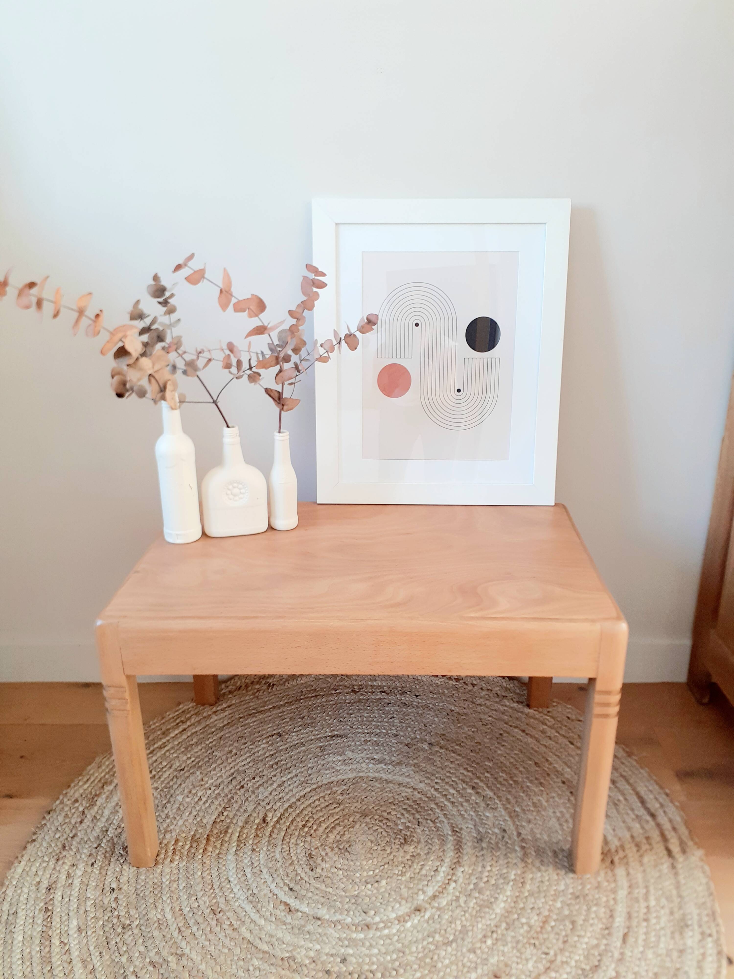 Vintage wooden coffee table