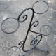 Wrought iron plant holder