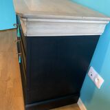 Vintage cherry wood commode refurbished