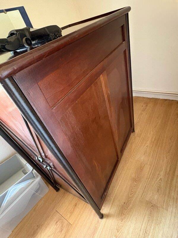 Exotic wood chest of drawers