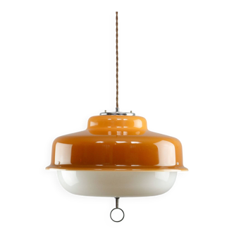 Space Age Brown Pendant from Guzzini, 1970s