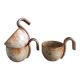 Sangria or punch cups in stoneware from Puisaye, Jean-Pierre Prud’homme