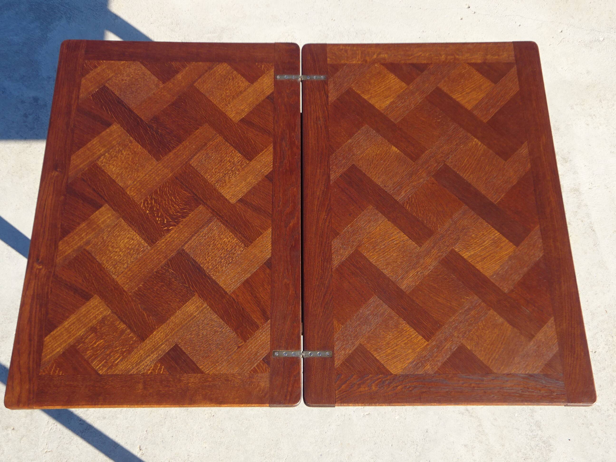 Table portefeuille en chêne