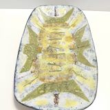 Large Earthenware Artistic Wall Panel or Centerpiece , Italy