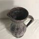 Old ceramic accolay jug, grey-black