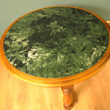 Table basse scandinave avec plateau en marbre