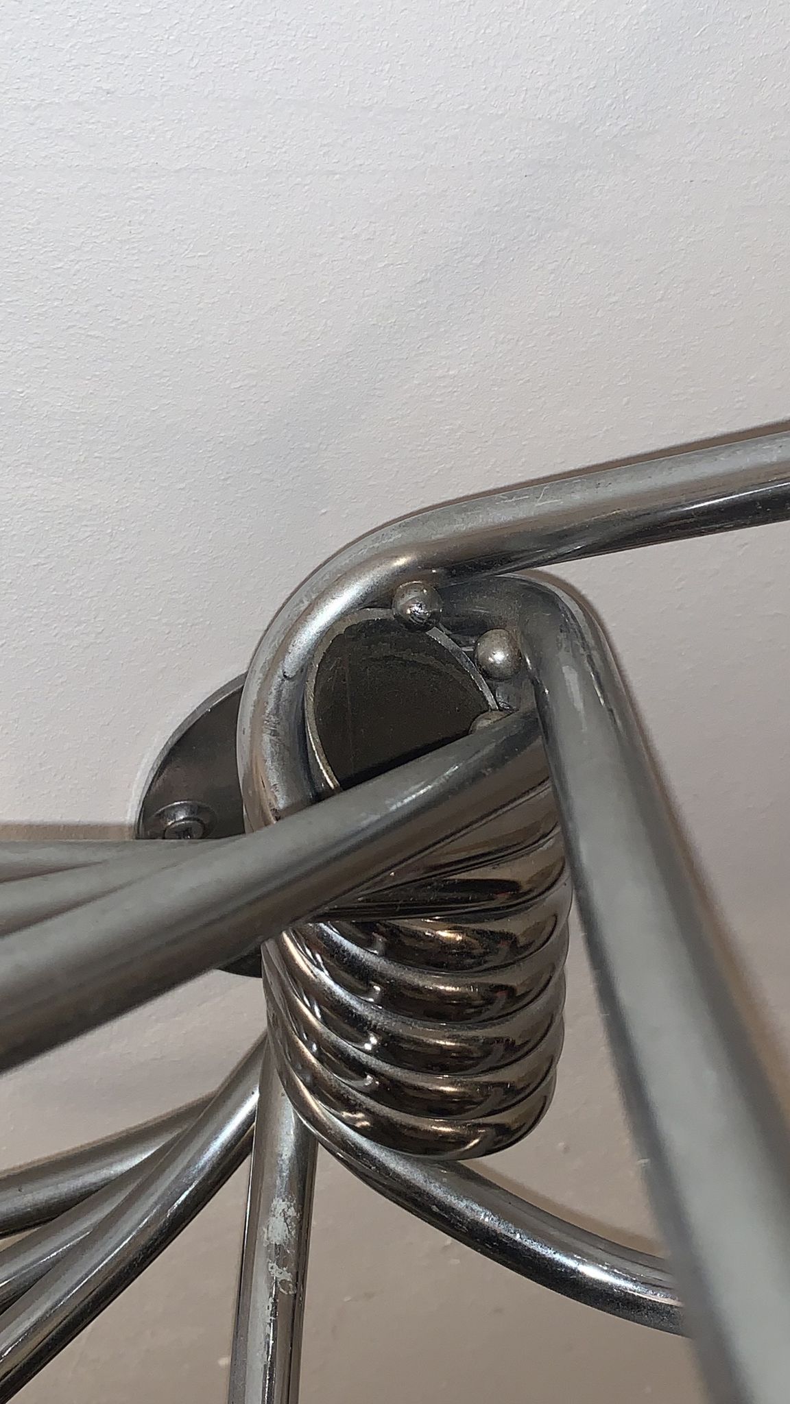 Vintage Wall mount ‘Octopus’ metal and wood swivel coat rack