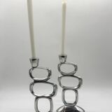 Pair of candlesticks "Circle" – Matthew Hilton, 1980s