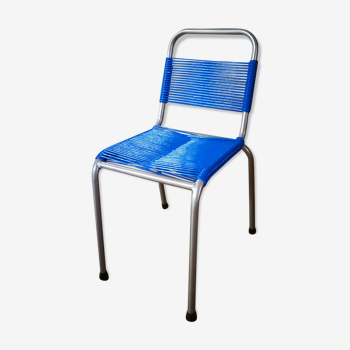 Chair child scoubidou blue