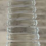 Series of 10 cut crystal knife holders