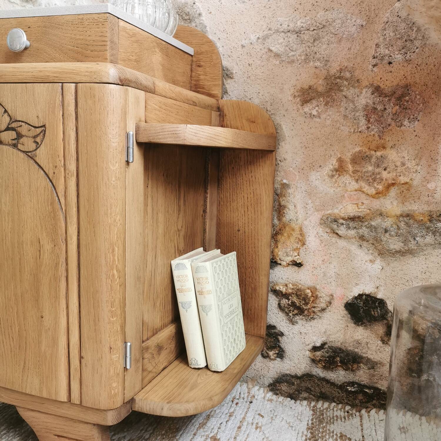 Restored Art Deco bedside table