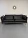 3-seater sofa Intertime I-Cielo black leather contemporary design