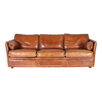 Roche Bobois 3-seater leather sofa