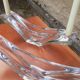 Paire de coupes/ Bougeoirs cristal de Daum