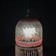 Suspension Art deco en verre et perles