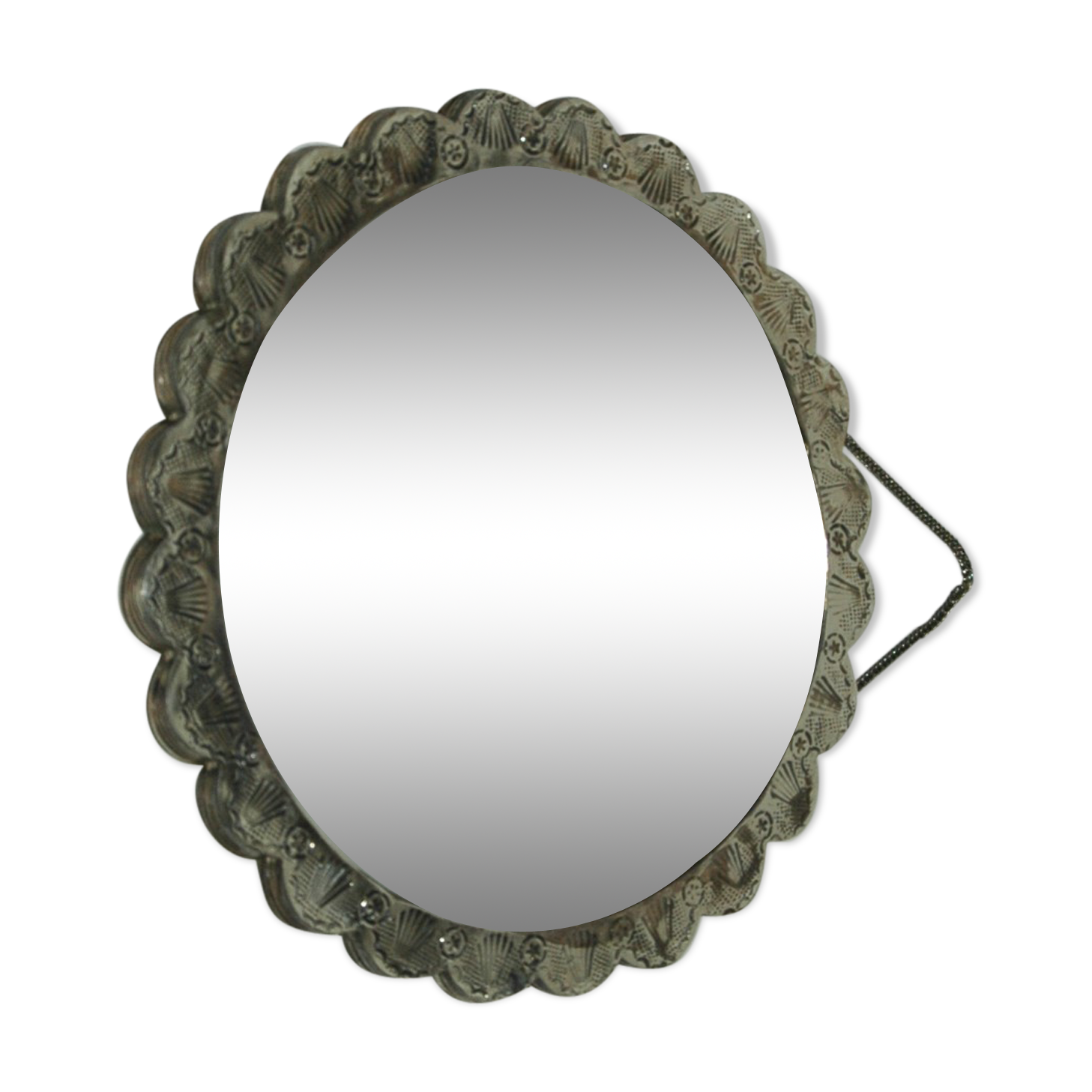 Solid sterling silver miror silver mirror 22cm