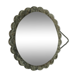 Solid sterling silver miror silver mirror 22cm