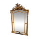 Large closed mirror, 19th century, wood and gilded stucco.