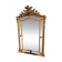 Large closed mirror, 19th century, wood and gilded stucco.