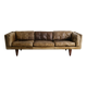 Danish Mid Century Three Seater Brown Sofa "V11" by Illum Wikkelsø, 1960s