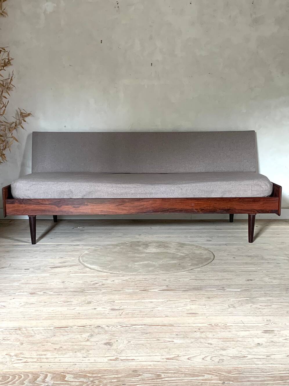 Daybed Scandinavian vintage rosewood sofa bed