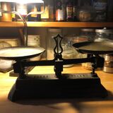 Old cast iron scale with weight