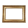 Nineteenth century frame original gilded stucco wood 54x40.5 cm, foliage 41.5x28 cm