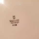 Series of 6 Schonwald Germany flat plates Art Nouveau decor