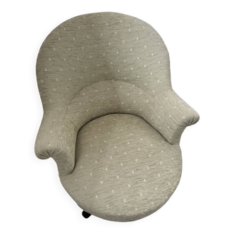 19th-century crapaud armchair