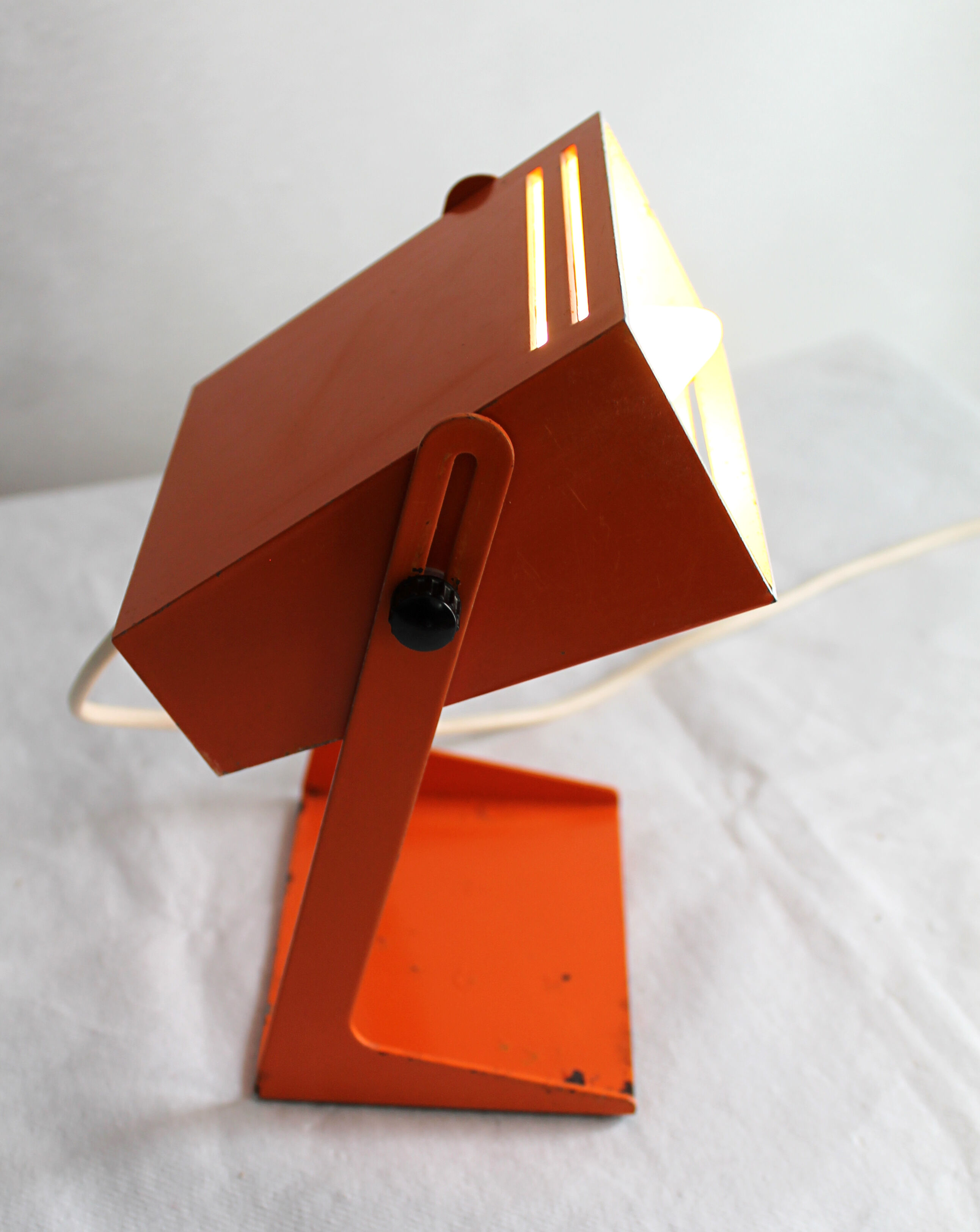 Lamp 70s orange metal