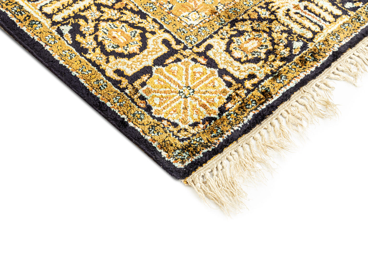 1960s Ghom Carpet , 110 x 162