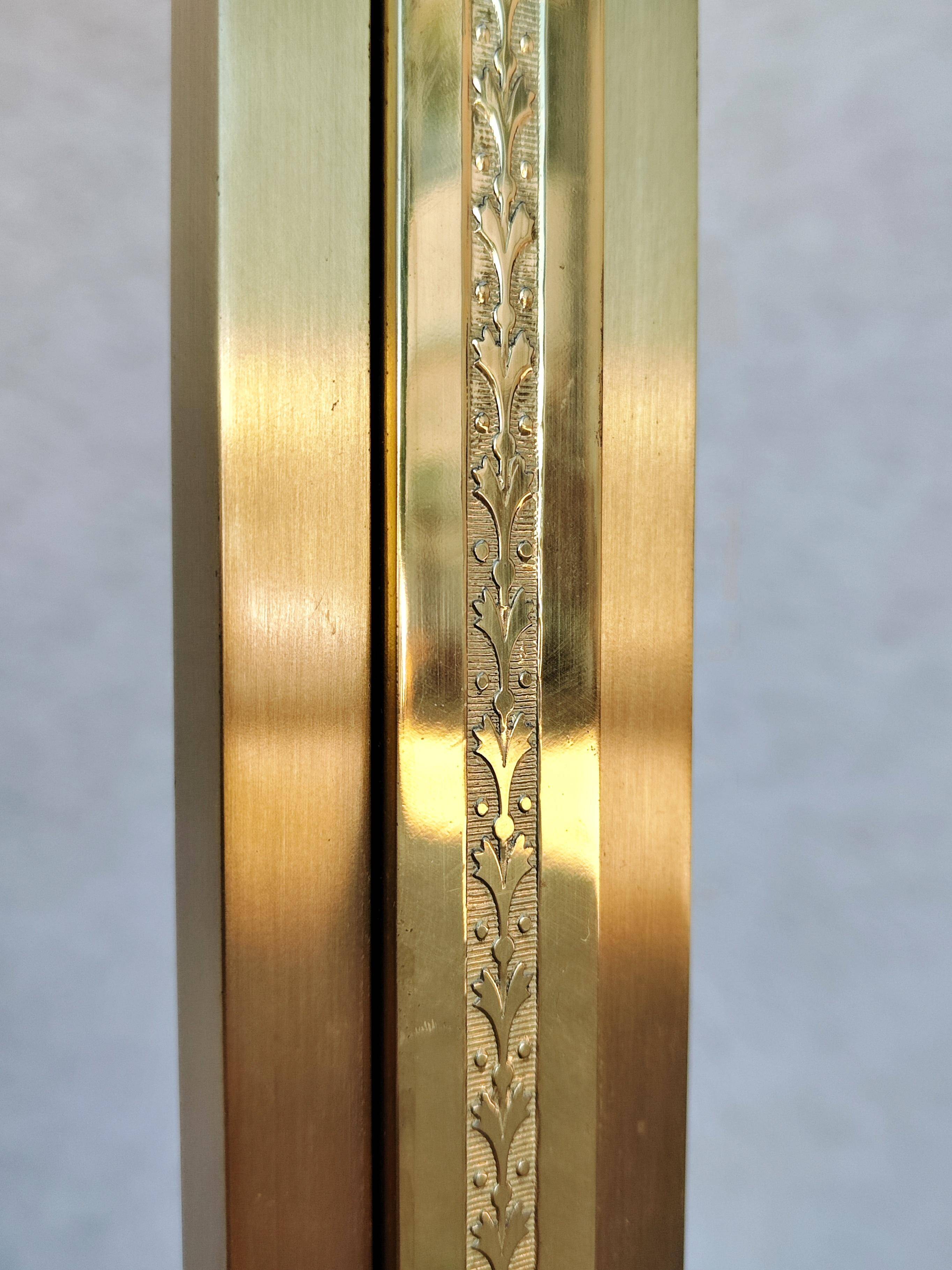 Hollywood Regency floor lamp in brass by Schroder and Co., 1950s