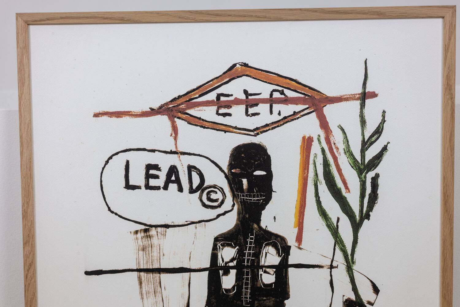 Numbered color silkscreen print, Jean-Michel Basquiat, 1990s