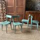 Lot de 4 chaises bistrot vertes