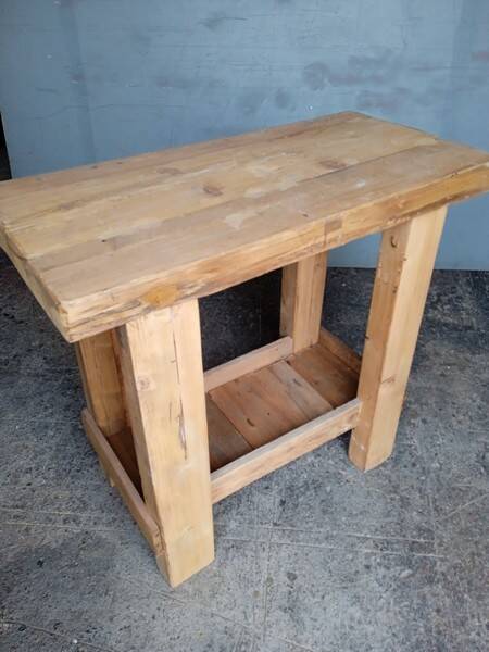 Workbench 90cm old solid wood