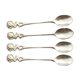 Small golden spoons with punch