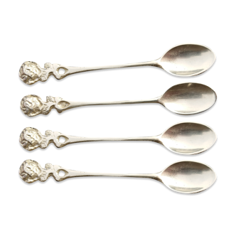 Small golden spoons with punch