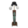 Lampe égyptienne osiris  bronze teck vintage  avec ecrin