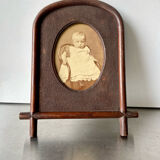 Antique Frame carved wood measurements 22 cm x 18 cm