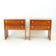 Set Of 2 Square Bedside Tables In Mahogany, Czechoslovakia 1970s