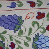 Hand-knotted rug, vintage Turkish rug 43x182 cm