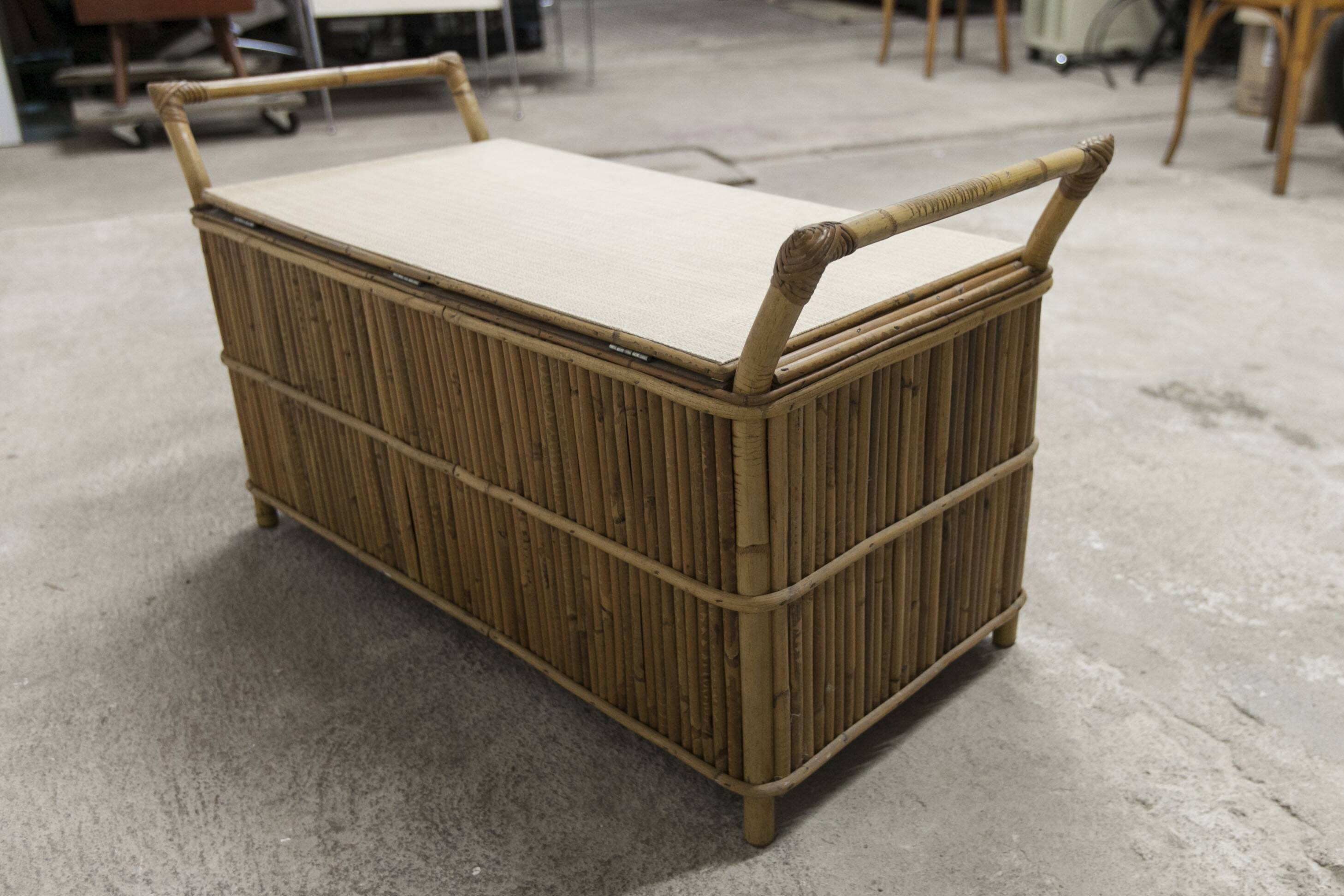Bamboo bench chest 1960