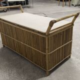Bamboo bench chest 1960