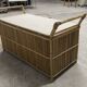 Coffre banc bambou 1960
