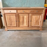 Bahut enfilade vintage en bois brut