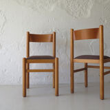 Swedish upholstered dining chairs 1960s.